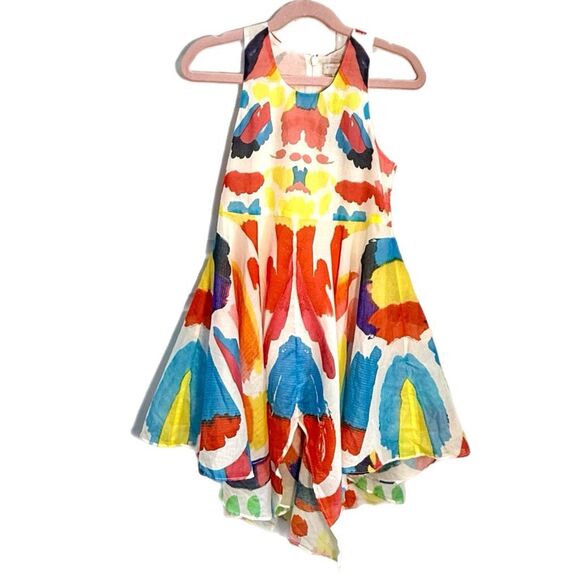 NWT Stella McCartney Kids' "Colorful Butterfly Twirly Cotton Dress".  Size 6 - Picture 1 of 7